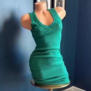 Michael Stars Emerald Ribbed Esme Dress - NWOT